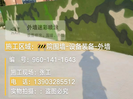 六盘水 迷彩漆喷涂价格（按平方米计费）